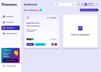 Espace de travail vide dans Kanbano